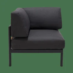 CASA HANNA Lounge Poltr Ad Angolo Nero| Set Lounge