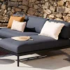 CASA HANNA Sdraio Lounge Nero| Lettini|Set Lounge