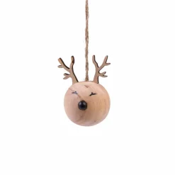CASA HILDA Decorazione Sospesa Set Di 12 Naturale| Decorazione Da Appendere