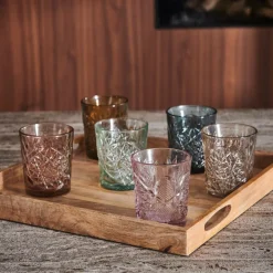 CASA HOBSTAR Bicchiere 35 CL Verde, Verde Scuro| Bicchieri Da Cocktail|Bicchieri Da Acqua
