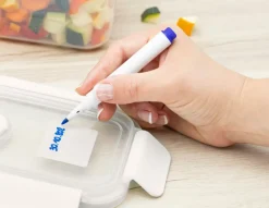 CASA HOMEY CLIP Pennarello A Gesso Contenitore Blu| Strumenti Da Cucina