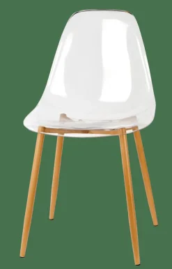 CASA ICE Sedia Da Tavolo Trasparente, Naturale| Sedie Da Pranzo
