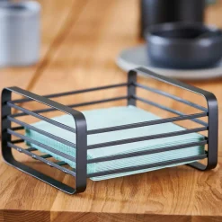 CASA INDUSTRIA Portatovaglioli Nero| Accessori Da Cucina