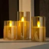 CASA ION Candele Led Set Di 3 Ambra| Candele Led