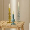 CASA ISA Candeliere Opale Blu Blu| Candelieri