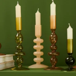 CASA ISA Candeliere Opale Crema Crema| Candelieri