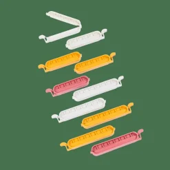 CASA KLIPPER Clip Chiudisacchetto Set Di 10 Mix Di Colori Grigio, Giallo Scuro, Terracotta| Accessori Da Cucina