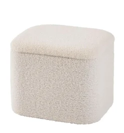 CASA LIAM Con Contenitore Bianco| Pouf Portatutto