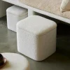CASA LIAM Pouf Con Contenitore Bianco| Pouf Portatutto
