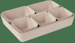 CASA LINOSTORE Cestini Portatutto Per Cassetto Beige| Cesti Portatutto