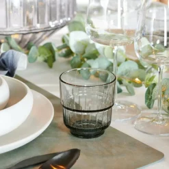 CASA LINQ Vetro 26,6 CL Grigio| Bicchieri Da Acqua