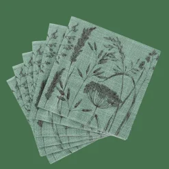 CASA LOLIUM GREEN Set Di 20 Tovaglioli Verde| Tovaglioli