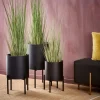 CASA LOUNGE Vaso Da Giardino Nero| Vasi Di Fiori|Supporti Per Piante