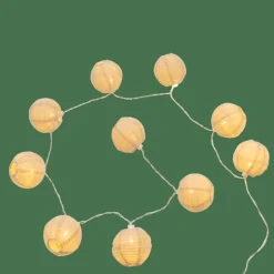 CASA LYNN Filo Luminoso Sfera 10 Luci Led Beige| Fili Luminosi