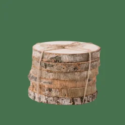 CASA MADERA Sottobicchieri Set Di 6 Naturale| Accessori Per Cocktail