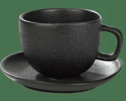 CASA MAGMA Tazza & Piattino Espresso 11 CL Nero| Tazze
