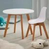 CASA MATHIAS Sedia Per Bambini Bianco, Naturale| Kids|Mobili Per Bambini