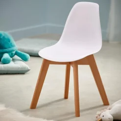 CASA MATHIAS Sedia Per Bambini Bianco, Naturale| Kids|Mobili Per Bambini