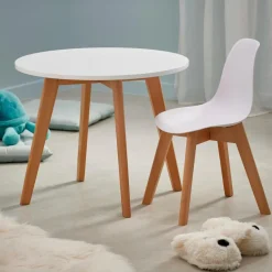 CASA MATHIAS Tavolo Per Bambini Bianco, Naturale| Kids|Mobili Per Bambini