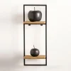 CASA MIX&MATCH Organiser Da Parete Nero, Naturale| Scaffali Da Parete