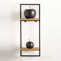 CASA MIX&MATCH Organiser Da Parete Nero, Naturale| Scaffali Da Parete