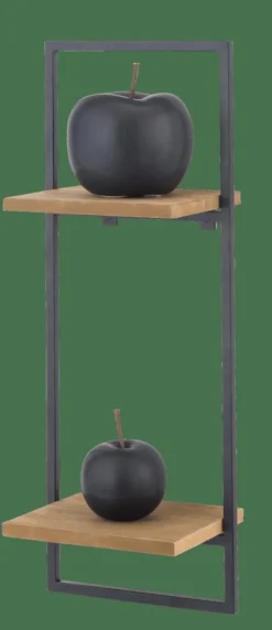 CASA MIX&MATCH Organiser Da Parete Nero, Naturale| Scaffali Da Parete