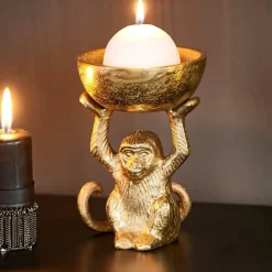 CASA MONKEY Portalumini Dorato| Portalumini