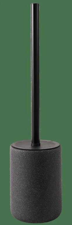 CASA MOON Scopino WC In Supporto Nero, Grigio Scuro| Accessori Per Il Wc