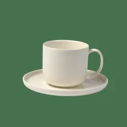 CASA MOON Tazza E Piattino 20 CL Bianco| Tazze