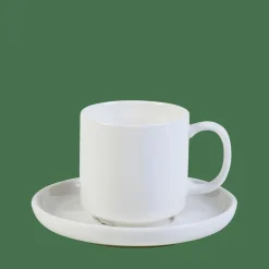 CASA MOON Tazza Espresso E Piattino 9 CL Bianco| Tazze