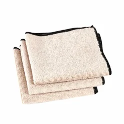 CASA MULTI Panno In Microfibra Set Di 3 Caramello| Strofinacci