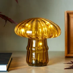 CASA MUSHRO Lampada Decorativa Giallo| Autunno|Lampade Da Tavolo