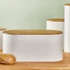 CASA NAGINI Contenitore Per Pane Bianco, Naturale| Portapranzo|Contenitore Per Alimenti