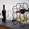 CASA NAU Cantinetta Per 9 Bottiglie Nero| Accessori Per Vino