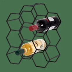 CASA NAU Cantinetta Per 9 Bottiglie Nero| Accessori Per Vino
