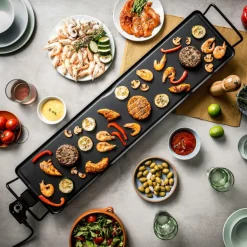 CASA NEW PLANCHA Griglia XXXL Nero| Elettrodomestici