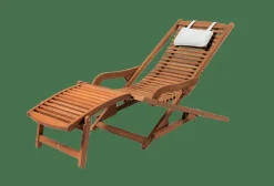 CASA NEW VIP Sedia Relax Senza Poggiapiedi Naturale| Sdraio