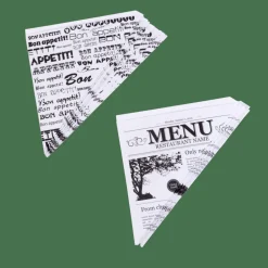 CASA NJAM Cartocci Set Di 10 Pezzi Nero, Bianco| Aperitivo E Tapas