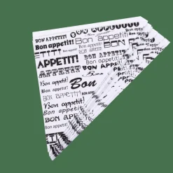 CASA NJAM Cartocci Set Di 10 Pezzi Nero, Bianco| Aperitivo E Tapas