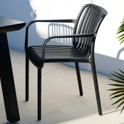 CASA NOMI Sedia Nero| Sedie Da Giardino