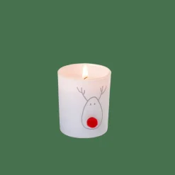 CASA NOSE Candela In Vaso Bianco, Rosso, Dorato| Candele