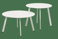 CASA NURIO Tavolo Lounge Bianco Opaco| Tavolini Da Giardino