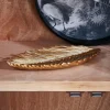 CASA PALM Foglia Decorativa Dorato| Ciotole Decorativi