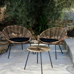 CASA PAPAYO & ACAPULCO Set Lounge Naturale| Sedie Lounge|Set Lounge