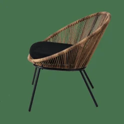 CASA PAPAYO Sedia Lounge Con Cuscino Naturale| Sedie Lounge