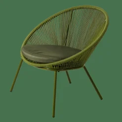 CASA PAPAYO Sedia Lounge Con Cuscino Verde| Sedie Lounge