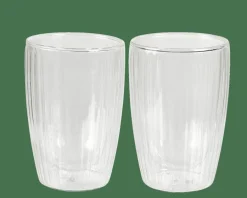 CASA PAUSA Bicchiere 2a Parete Set Di 2 35 CL Trasparente| Bicchieri Da Caffè|Bicchieri Da Tè