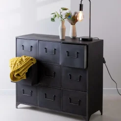 CASA PHARMA Cassettiera Nero| Cassettiere
