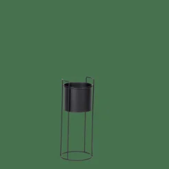 CASA PLUTO Vaso Per Piante Nero| Supporti Per Piante