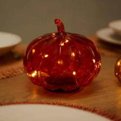 CASA PUMPKIN Lampada Decorativa Arancione| Halloween|Autunno